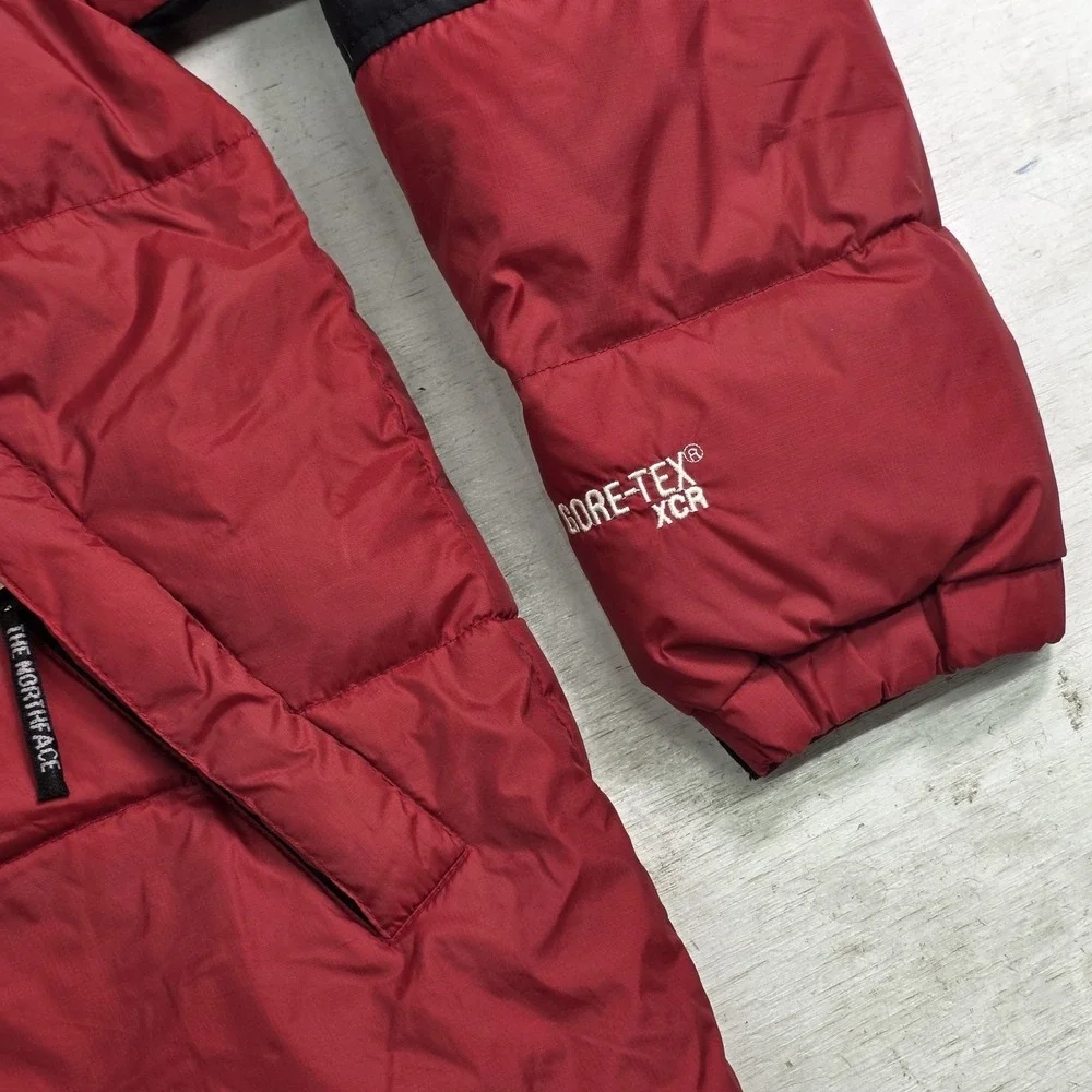 North Face Summit Series Gore-Tex XCRDown Puffer Jacket Mens M Red Black Vtg‎